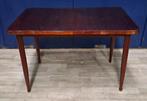 Vintage palissander eettafel 76 x 118 x 78,5 cm jaren '60, Ophalen, Gebruikt, 100 tot 150 cm, 50 tot 100 cm
