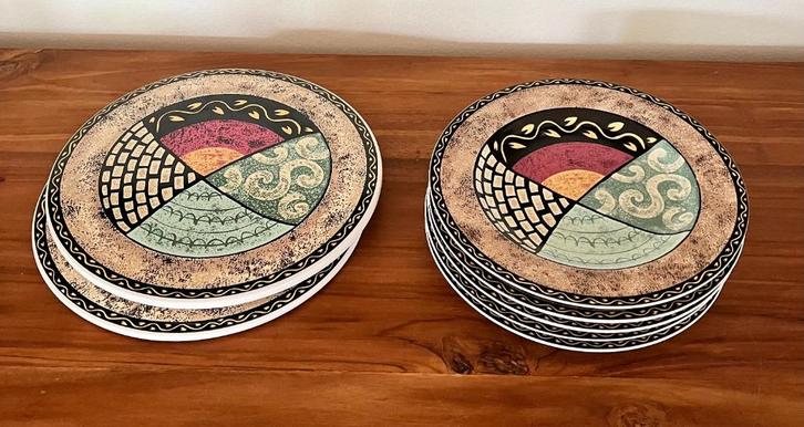 Furio Indonesië borden 7x, Antiek en Kunst, Antiek | Servies los, Ophalen of Verzenden