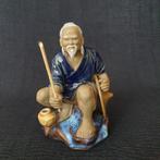 Vintage Chinese Mudman Fisherman Standbeeld, Antiek en Kunst, Kunst | Beelden en Houtsnijwerken, Ophalen of Verzenden