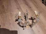 Elegante glazen wandlamp met kristallen ,maria therese, Ophalen of Verzenden, Zo goed als nieuw, Glas, Klassiek