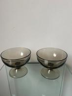Vintage coupes rookglas Luminarc (2st), Ophalen of Verzenden