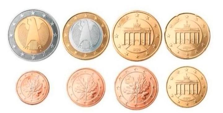 Duitsland Losse Munten(1cent t/m 2euro)(2002 t/m 2022)UNC+BU, Postzegels en Munten, Munten | Europa | Euromunten, Losse munt, Duitsland