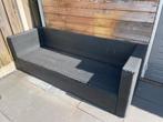 Loungeset Bank Antraciet Wicker, Tuin en Terras, Ophalen, Gebruikt, 3 zitplaatsen, Loungeset