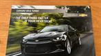 Folder Chevrolet Camaro V8 en Turbo 2018, Ophalen of Verzenden, Zo goed als nieuw, Chevrolet