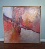 Abstract Schilderij 80x80 cm - Eigen Atelier, Antiek en Kunst, Ophalen of Verzenden