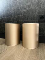 Light & Living lampenkappen Monaco goud set van 2, Ophalen of Verzenden, Zo goed als nieuw, Rond