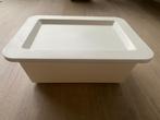 IKEA Slugis Opbergbak met Deksel | wit | 27x36x13cm, Doos, Minder dan 35 cm, Minder dan 50 cm, Ophalen of Verzenden