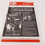 Vengeance 2 PROMO FOLDERS 1989 CBS Music, Verzenden, Zo goed als nieuw, Boek, Tijdschrift of Artikel