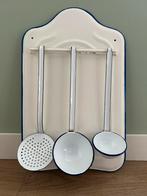 Creme / Wit Emaille Lepelrek, Antiek en Kunst, Ophalen of Verzenden