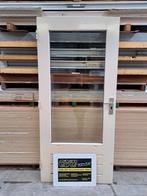 hardhouten achterdeur 9,5x201,5 cm, dubbelglas, buitendeur., Tuin en Terras, Tuinpoorten, Ophalen, Gebruikt, Minder dan 100 cm