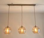 Rietveld - Moderne hanglamp met 3 glazen bollen, Ophalen of Verzenden, Zo goed als nieuw, Glas, 50 tot 75 cm
