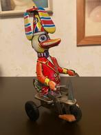 Opwindbaar antieke eend op fiets met propeller, Antiek en Kunst, Antiek | Speelgoed, Ophalen