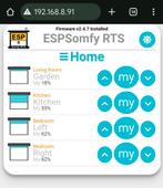 Somfy RTS-rolluiken Wi-Fi bediening remote control, Verzenden, Minder dan 100 cm, Wit, Nieuw