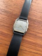 seiko vintage tank heren horloge 1986, Ophalen, Seiko, Leer, Staal
