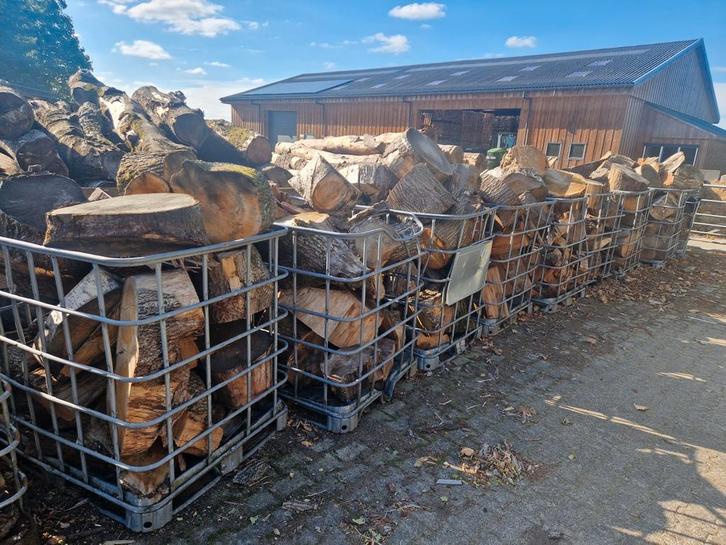 Herfstactie Dikke klossen haardhout., Tuin en Terras, Haardhout, Minder dan 3 m³, Ophalen of Verzenden