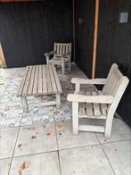 Tafel + 2 Stoelen Hugo (showmodel), Tuin en Terras, Tuinsets en Loungesets, 2 zitplaatsen, Ophalen of Verzenden, Zo goed als nieuw