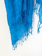 Romano sjaal viscose linnen blauw - wyp, Kleding | Dames, Mutsen, Sjaals en Handschoenen, Nieuw, Ophalen of Verzenden, Sjaal