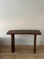 Designer sidetable – Mangohout – Bruin/Zwart – 113 cm, Ophalen, Zo goed als nieuw