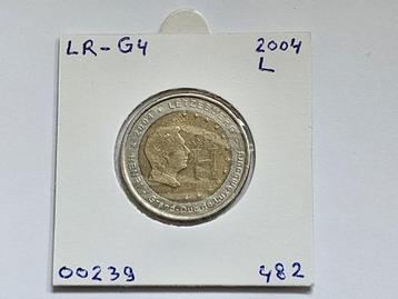 2-euromunt Luxemburg (L) 2004 Herdenking LR-G4 beschikbaar voor biedingen