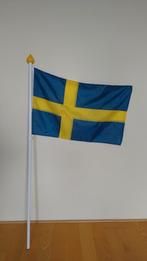 Vlag met vlaggenstok en bevestiging Zweden, Ophalen, Gebruikt