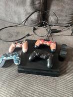 PS4 met 4 controllers, Spelcomputers en Games, Spelcomputers | Sony PlayStation 4, Ophalen, Original, Met 3 controllers of meer