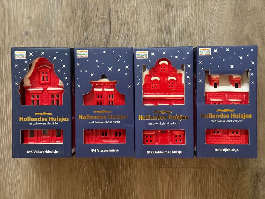 Hollandse Huisjes 5,6,7 en 8, Diversen, Kerst, Ophalen of Verzenden, Nieuw