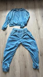 Hunkemöller blauwe velvet set - Maat L, Kleding | Dames, Huispakken, Ophalen of Verzenden, Zo goed als nieuw, Maat 38/40 (M), Blauw
