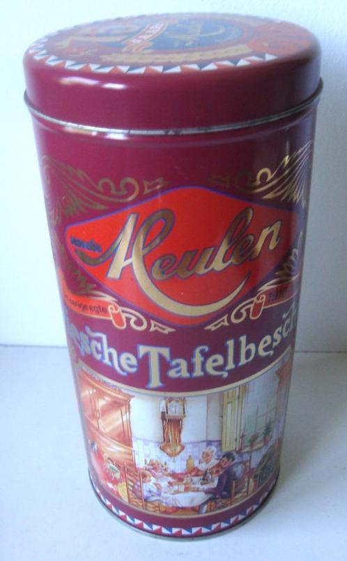 Van der Meulen Friesche Tafelbeschuit 1910 - 1985 blik in ui, Verzamelen, Blikken, Zo goed als nieuw, Beschuit, Overige merken
