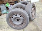 Set Vredestein Snowtracs winterbanden op stalen velgen, Ophalen, Gebruikt, Peugeot