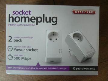 Uitbreiding van Thuisnetwerk !! SITECOM Homeplug (2) NIEUW beschikbaar voor biedingen
