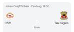 PSV - Go ahead eagles 1 ticket vak EE, Tickets en Kaartjes, Losse kaart, Eén persoon, Augustus