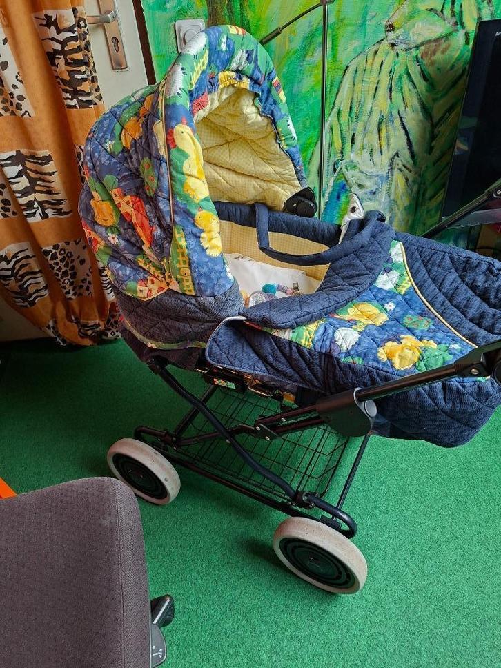 kinderwagen en wandelwagen, Kinderen en Baby's, Kinderwagens en Combinaties, Gebruikt, Combiwagen, Overige merken, Verstelbare duwstang