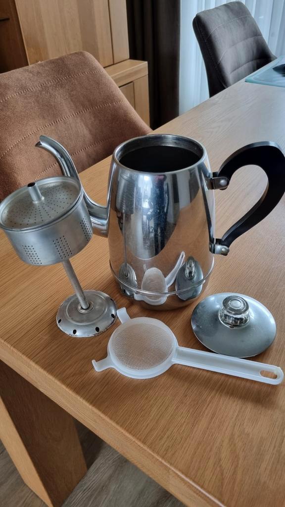 Vintage Koffie Pruttelpot, Witgoed en Apparatuur, Keukenmixers, Gebruikt, 1 tot 2 liter, 1 snelheid, Vaatwasserbestendig, Ophalen of Verzenden