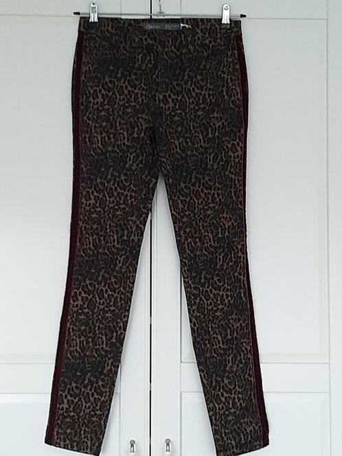 Geisha nieuwe stretchy skinny panterprint broek, maat S 36, Kleding | Dames, Broeken en Pantalons, Nieuw, Maat 36 (S), Bruin, Lang