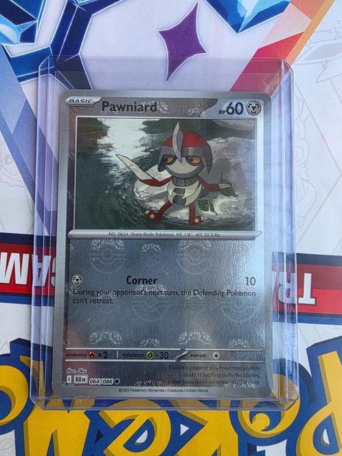 Pokémon Black Bolt Pawniard Master Ball BLK 064, Hobby en Vrije tijd, Verzamelkaartspellen | Pokémon, Nieuw, Losse kaart, Foil