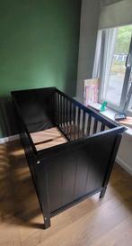 Zwart ledikant 60 x 120, Ophalen, Gebruikt, Ledikant