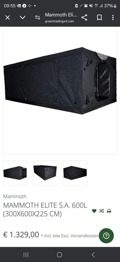 Grote kweektent met toebehoren!, Tuin en Terras, Kweekspullen, Zo goed als nieuw, Kweektent, Ophalen of Verzenden
