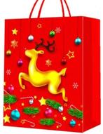 PARTIJ PAPIEREN KERSTTASJES A5 RENDIER, ., Nieuw, Ophalen of Verzenden, .