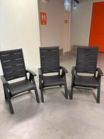 Nette grijze tuinstoelen, Ophalen, Zo goed als nieuw, Kunststof, Verstelbaar