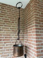 Antieke Koperen ketel vuurhaal, Ophalen, Koper