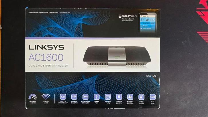 Linksys Draadloze Router - Switch, Computers en Software, Routers en Modems, Gebruikt, Router, Ophalen of Verzenden