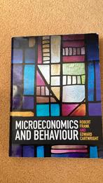 Microeconomics & behaviour studieboek, Boeken, Studieboeken en Cursussen, Gelezen, Robert Frank, Edward Cartwright, Ophalen of Verzenden