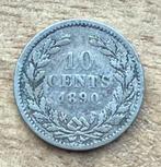 10 cent 1890 Willem III, Ophalen, Koning Willem III, Zilver, 10 cent