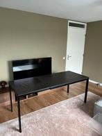 Ikea Vangsta Donker bruin hout tafelblad / zwart frame, Huis en Inrichting, Tafels | Eettafels, Ophalen, 50 tot 100 cm, Zo goed als nieuw