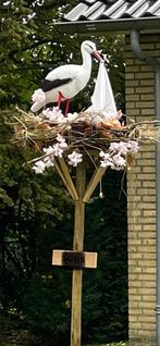 Ooievaarsnest geboortebord, Ophalen, Gebruikt