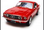 1:24 Ford Mustang GT uit 1967 Rood Welly NIEUW, Ophalen of Verzenden, Nieuw, Auto, Welly