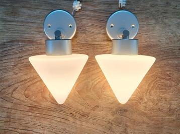 paar vintage design wandlampen badkamer-spiegel lampjes beschikbaar voor biedingen