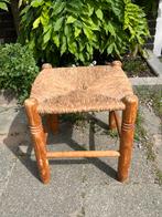 Vintage krukje boho grenen riet biezen 1970 Japandi, Ophalen of Verzenden, Gebruikt, Hout