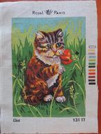 borduurpakket kat van Royal Paris. Koopje!, Hobby en Vrije tijd, Ophalen, Nieuw, Handborduren, Borduurpakket
