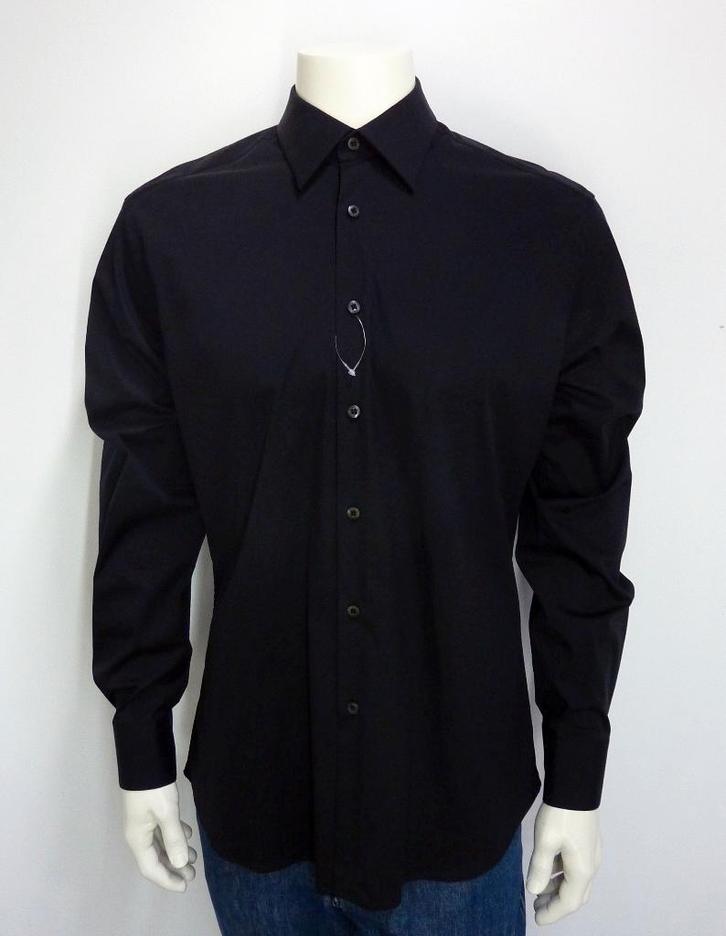 PRADA overhemd 41|16 zwart NIEUW, Kleding | Heren, Overhemden, Nieuw, Halswijdte 41/42 (L), Zwart, Verzenden